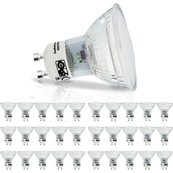 Zmh Led Lampadina 30 GU10 Bianco Caldo Lampadina 4W Lampadina PAR16 Faretto Da Incasso Angolo Del Fascio 120 ° Faretto Spot 3000K Lampada Da Cucina-image