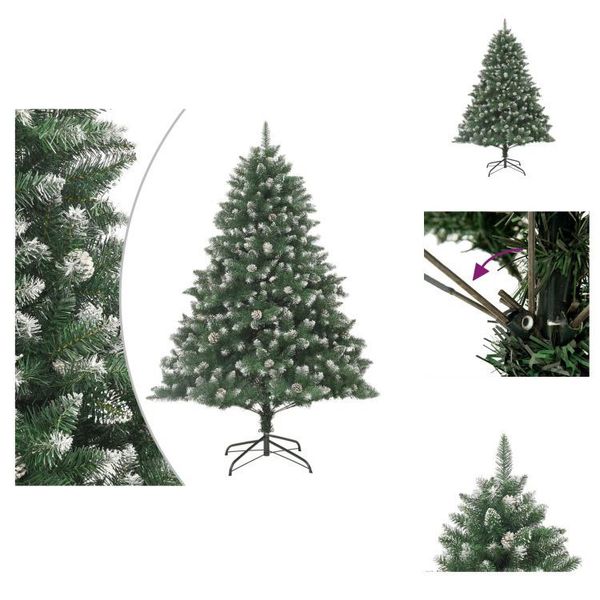 Vidaxl Albero Di Natale Artificiale Con Supporto 180 Cm Pvc - Alberi Di Natale-image