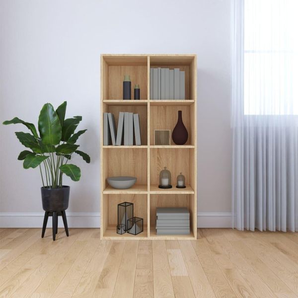 Vidaxl Libreria/Sideboard Rovere Sonoma 66×30×130 Cm Materiale A Base Di Legno - Libreria - Librerie - Libreria - Librerie-image
