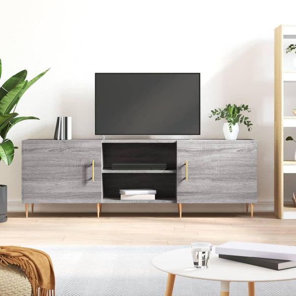 Vidaxl Mobile Tv Grigio Sonoma 150X30X50 Cm In Legno - Mobile Tv - Mobili Tv - Porta Tv - Mobili Tv-image