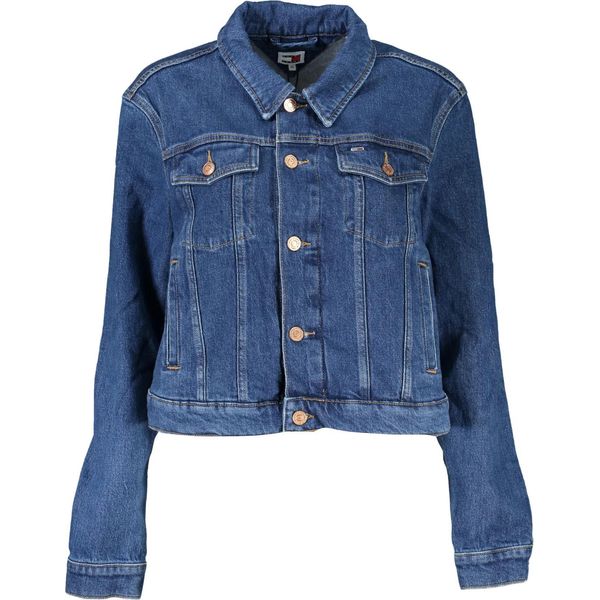 **Tommy Hilfiger DW0DW17211_BL1BK - Intramontabile Giacca In Denim In Cotone Sostenibile Con Ricamo Iconico** : Taglia - Xs Taglia: Xs-image
