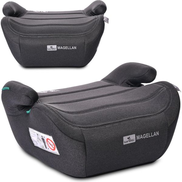 Seggiolino Per Bambini Lorelli I-Size Magellan (125-150Cm) Rivestimento Lavabile, Booster Nero-image