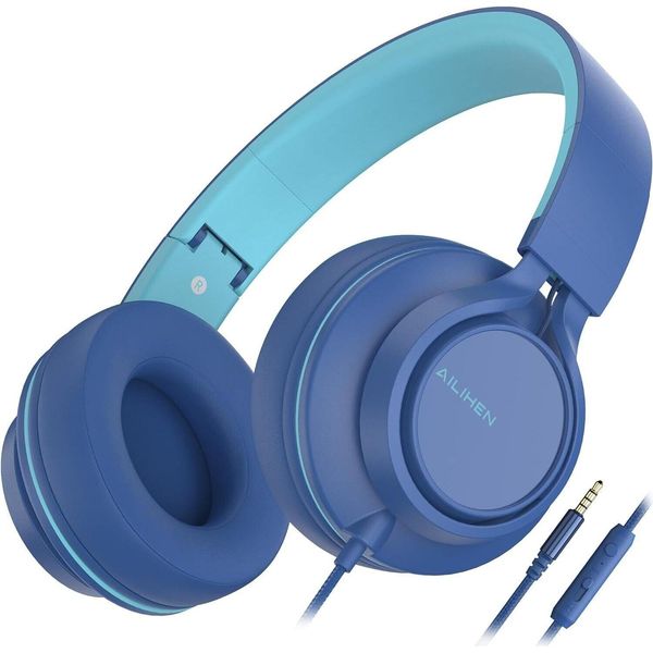 Chiamate In Vivavoce E Controllo Del Volume Cuffie Con Cavo Microfono E Controllo Del Volume Cuffie Pieghevoli Da 3,5 Mm On-Ear Per Smartphone Pc Laptop-image