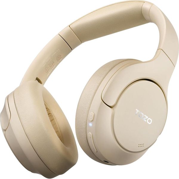 Cancellazione Attiva Del Rumore Ibrida, Cuffie Bluetooth Senza Fili Con Controllo Dell'app, Audio Ad Alta Risoluzione, 60 Ore Di Riproduzione, Bassi Profondi, Padiglioni Confortevoli-image