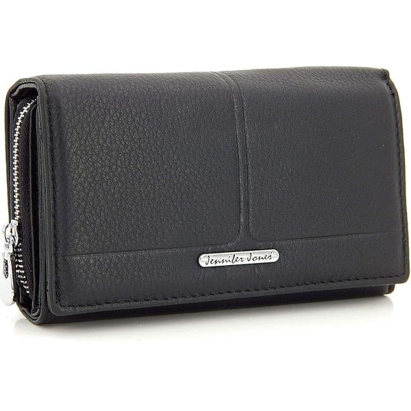 Portafoglio Da Donna In Vera Pelle, Portafoglio Grande Con Protezione Rfid/Nfc - Portamonete, Portafoglio Da Donna (Nero)-image