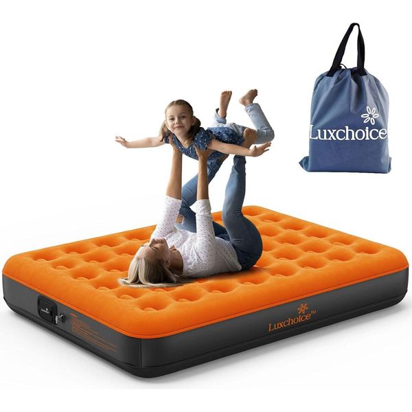 Materasso D'aria Gonfiabile Autogonfiabile Con Pompa Portatile Letto D'aria Per Ospiti Per 2 Persone Per Il Campeggio, Il Viaggio, L'escursionismo E L'interno-image