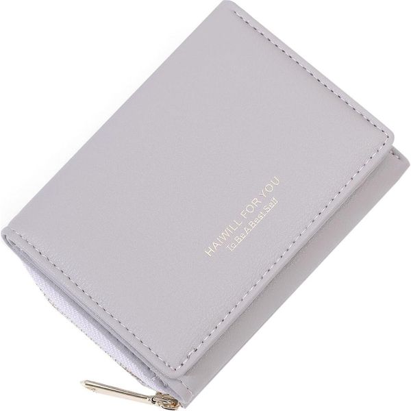 Portafoglio Donna Piccolo In Finto Cuoio, Portafoglio Donna Piccolo Con Tasca Portamonete E 7 Scomparti Per Carte, Portafoglio Donna Piccolo Di Grande Capacità Con Molti Scomparti, Viola-image