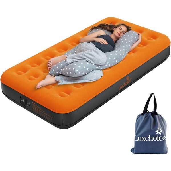 Materasso D'aria Gonfiabile Autogonfiabile Con Pompa Portatile Letto D'aria Per Ospiti Da 1 Persona Per Il Campeggio, Il Viaggio E L'escursionismo In Interni-image