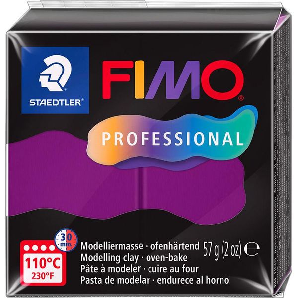 Fimo 8040-61 Argilla Da Modellare Fimo Professional, Indurimento A Forno, 57 G, Viola-image