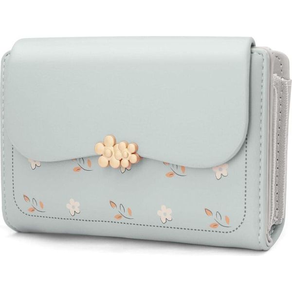 Portafoglio Piccolo Da Donna In Finto Cuoio Da Donna Piccolo E In Formato Corto Portafoglio Da Donna Con Molti Scomparti, Portafoglio Con 10 Scomparti Per Carte E Chiusura Lampo-image