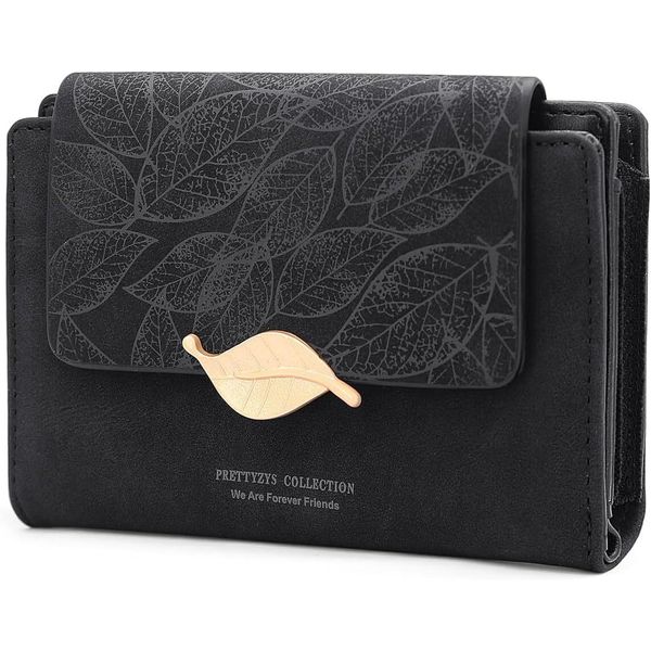 Portafoglio In Finto Cuoio Da Donna Piccolo E In Formato Corto Portafoglio Da Donna Con Molti Scomparti, Portafoglio Da Donna Con 10 Scomparti Per Carte E Tasca Per Monete Con Cerniera-image