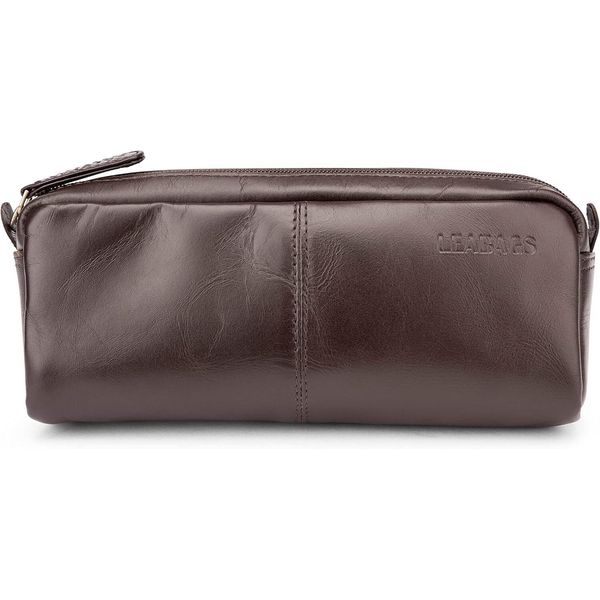 Grande Astuccio In Vera Pelle I Pratico Astuccio Per Il Lavoro, L'università E La Scuola I Versatile Astuccio Per Matite: Portamatite, Astuccio, Portamatite-image