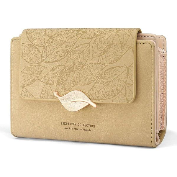 Portafoglio Piccolo Da Donna In Finto Cuoio Da Donna Piccolo E In Formato Corto Portafoglio Da Donna Molti Scomparti, Portafoglio Da Donna Con 10 Scomparti Per Carte E Chiusura Lampo-image