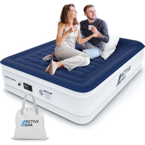 Letto Ad Aria Per 2 Persone, Materasso Ad Aria Autogonfiante Con Pompa Elettrica Integrata E Cuscino Integrato, Materasso Gonfiabile Per Il Campeggio-image