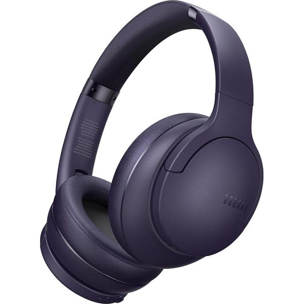 Doqaus Cuffie Senza Fili Bluetooth, Fino A 90 Ore, Over-Ear, 3 Modalità Di Equalizzazione, Hifi Stereo, Microfono Incorporato, Pieghevole, Cuffie Senza Fili Per Telefono Cellulare, Viola-image