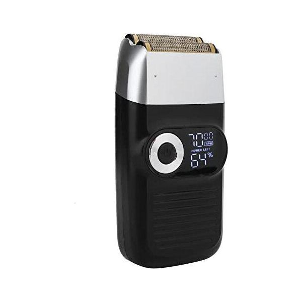 Rasoio Elettrico Per Uomo, Rasoio A Lamina Ricaricabile Portatile Usb Trimmer Barba Lcd Con Filo,-image