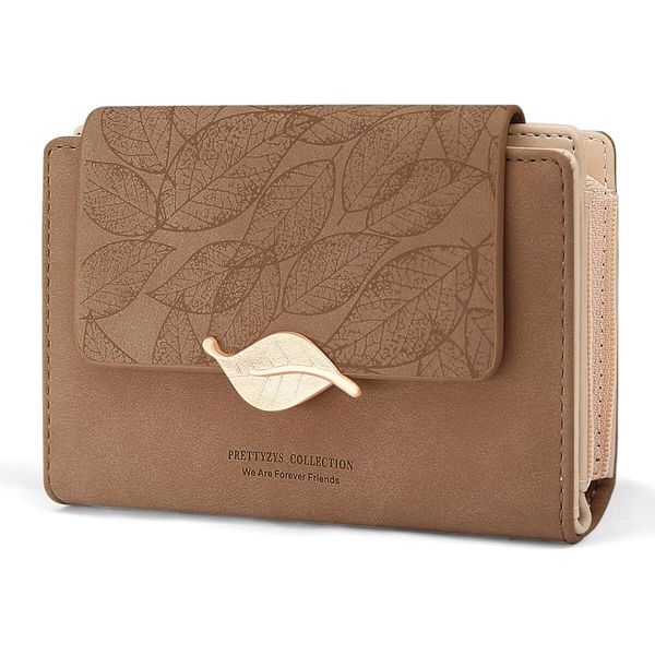 Portafoglio Da Donna Piccolo E In Formato Corto Portafoglio Da Donna Con Molti Scomparti, Portafoglio Da Donna Con 10 Scomparti Per Carte E Tasca Portamonete Con Cerniera-image