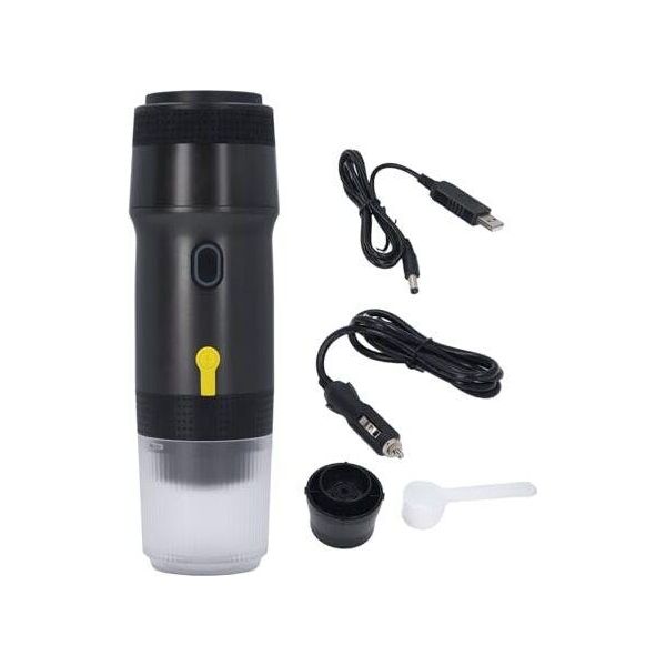 Macchina Da Caffè Espresso Elettrica Portatile, Riscaldamento Rapido Senza Fili, Macchina Da Caffè Da Viaggio Per Il Campeggio, Macchina Da Caffè Per Auto Camper, Escursioni, Ufficio-image