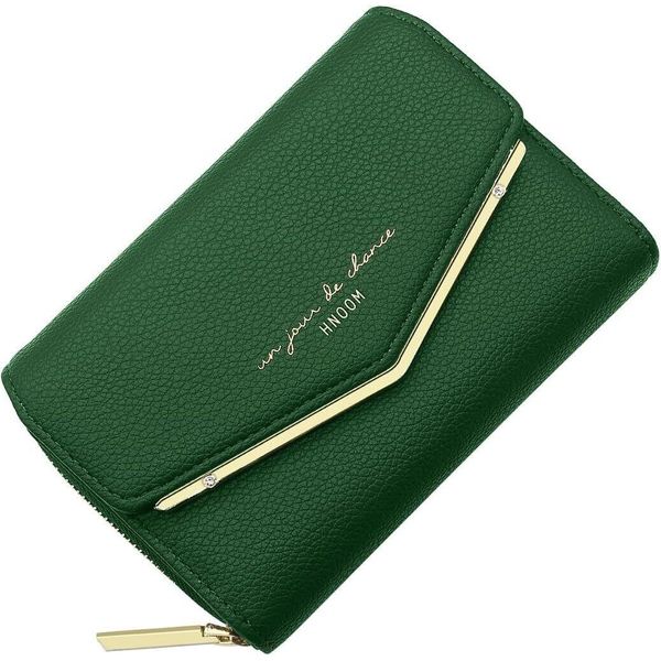 Portafoglio Piccolo Da Donna Con Tasca Per Monete Con Cerniera Mini Portafoglio Porta Carte Di Credito Con 9 Scomparti Per Carte, Regali-image