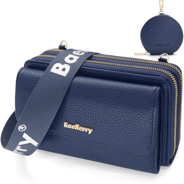 Borsa A Tracolla Per Cellulare Piccola Borsa A Tracolla Per Cellulare Da Donna Con Portafoglio Per Appendere Borsa A Tracolla Crossbody Con Scomparti Per Carte Di Credito-image