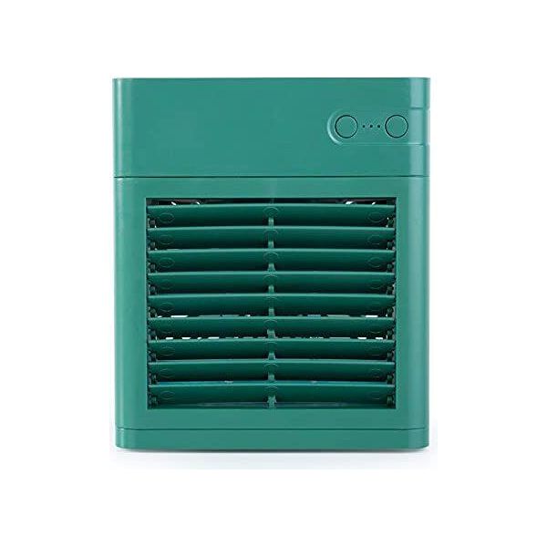 Raffreddatore Evaporativo, Condizionatore D'aria, Mini Umidificatore Da Tavolo Usb Ventilatore Meccanico Portatile Del Condizionatore (Verde)-image