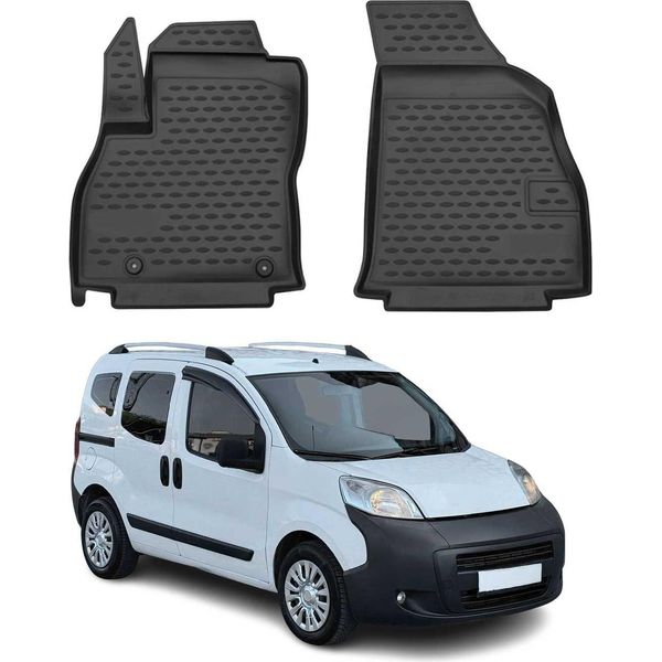2008-2021 Peugeot Bipper Tappetini Tpe Nero 2 Pz-image