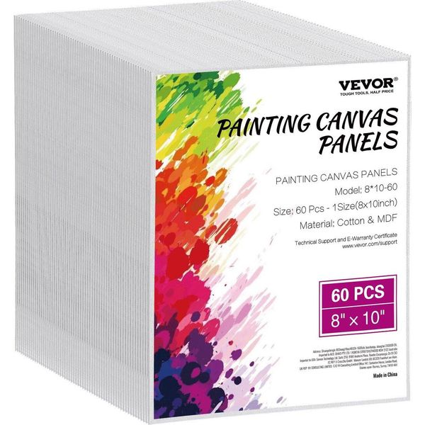 Pannelli Di Tela Tele 60 Pezzi 203X254Mm Pittura Tela Bianca Olio Pittura-image