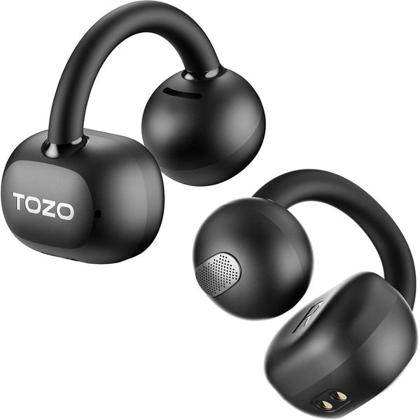 5.4 Cuffie Bluetooth, Leggere E Confortevoli Cuffie A Clip, Cuffie Bluetooth Senza Fili Con App, 40 Ore Di Autonomia, Indicatore Led Per Lo Sport, La Corsa-image