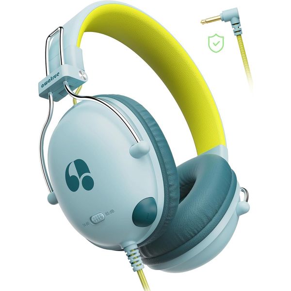 Cuffie Per Bambini, Cuffie Per Bambini Con Cavo, Limite Di Volume 74/85Db, Suono Stereo, Suono Hd, Cuffie Per Bambini Pieghevoli Over Ear Per Scuola/Tablet/Pc-image