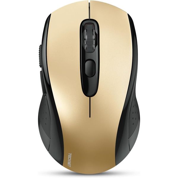 Mouse Bluetooth, Mouse Da 4000 Dpi (Tri-Mode: Bt 5.0/3.0+2.4Ghz) Senza Fili Con Ricevitore Usb, Ergonomico Per Computer Portatile Pc, Mac Os, Android, Windows-image