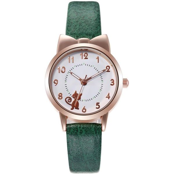Orologio Da Donna Orologio Da Donna Al Quarzo Cinturino In Finto Cuoio Semplice Orologio Da Polso Casual Per Donne Ragazze Design Elegante E Minimalista Movimento Al Quarzo Preciso-image
