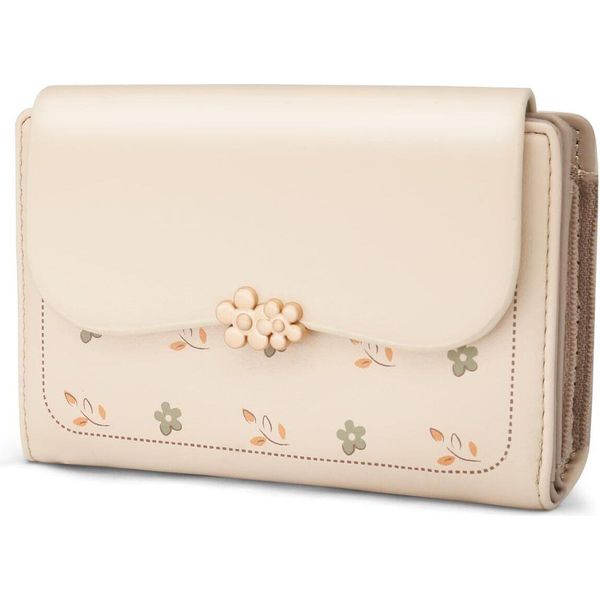 Portafoglio Piccolo Da Donna In Finto Cuoio Da Donna Piccolo E In Formato Corto Portafoglio Da Donna Con Molti Scomparti, Portafoglio Con 10 Scomparti Per Carte E Chiusura Lampo-image