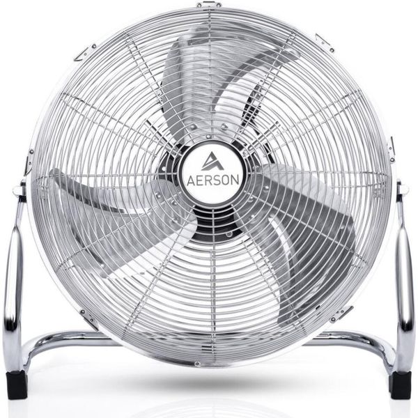 Aerson Ventilatore Da Pavimento 60Cm Cromato Macchina Del Vento 200W Ventilatore Da Tavolo Ventilatore Da Piedistallo-image