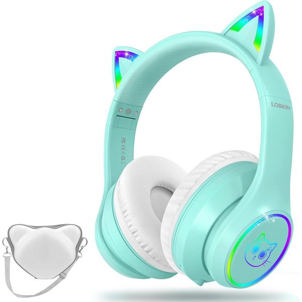 Cuffie Per Bambini Bluetooth Senza Fili E Con Cavo Per Bambini Con Cancellazione Attiva Del Rumore Anc, Cuffie Regolabili Pieghevoli Sopra L'orecchio Per La Scuola, In Viaggio-image