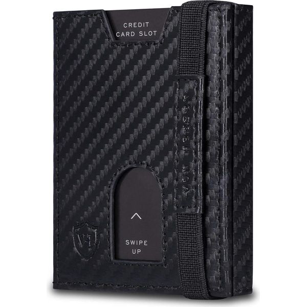 Portafoglio Sottile Con Tasca Portamonete Xl E Protezione Rfid - Portafoglio In Pelle - Mini Portafoglio Per Uomo E Donna - Porta Carte Di Credito In Vera Pelle - Piccolo Portafoglio Per Carte-image