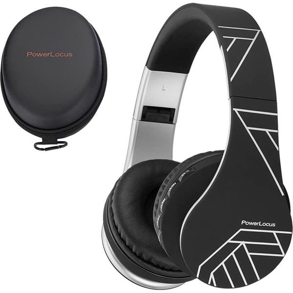 Cuffie Bluetooth P1, Bluetooth 5.0, Cuffie Over Ear Con Microfono, Suono Basso Stereo Migliorato, Cuffie Pieghevoli Per Iphone, Android, Pc, Ipad, Tv-image