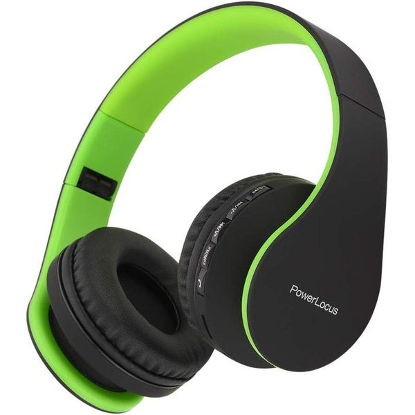 Cuffie Bluetooth P1, Bluetooth 5.0, Cuffie Over Ear Con Microfono, Suono Basso Stereo Migliorato, Cuffie Pieghevoli Per Iphone, Android, Pc, Ipad, Tv-image