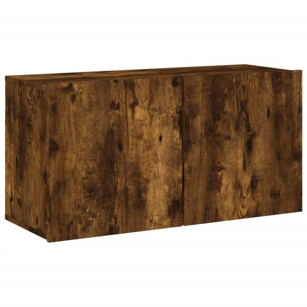 Syfax™ Mobile Tv A Parete Rovere Fumo 80X30X41 Cm-image