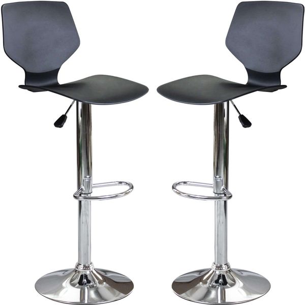 Milanihome.It - Sgabello Moderno Da Bar E Sala Da Pranzo Di Design Moderno Industrial Di Colorenero-image