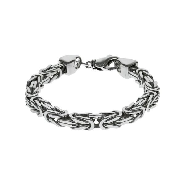 Armband ZEEme "Silber 925 Poliert KöNigskette 8Mm Breit", Weiß, ArmbäNder, Damen, 23Cm, Silber 925 (Sterlingsilber), GläNzend, Armband-image