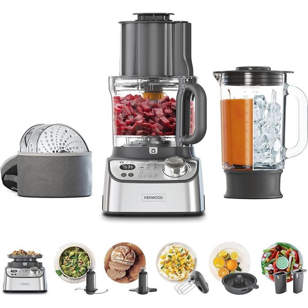 Kenwood Multipro Xl Weigh+ FDM72.990SS Robot Da Cucina Compatto Con Bilancia E Timer Integrati, Expressdice, Ciotola Da 3 Litri, Variabile-image