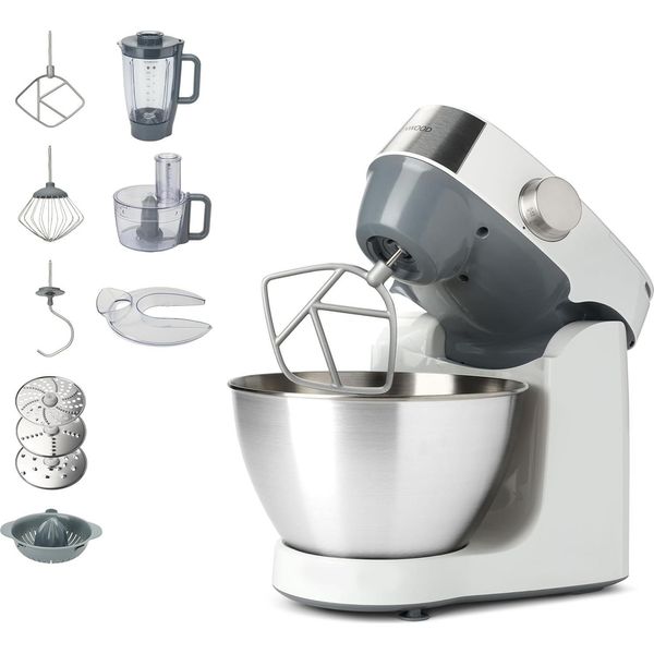 Robot Da Cucina Kenwood Prospero+ KHC29.H0WH, Ciotola In Acciaio Inox Da 4,3 Litri, 1000 Watt, Incluso Set Di Accessori Da 9 Pezzi Con Tritatutto E Accessorio Per Frullatore In Acrilico,-image