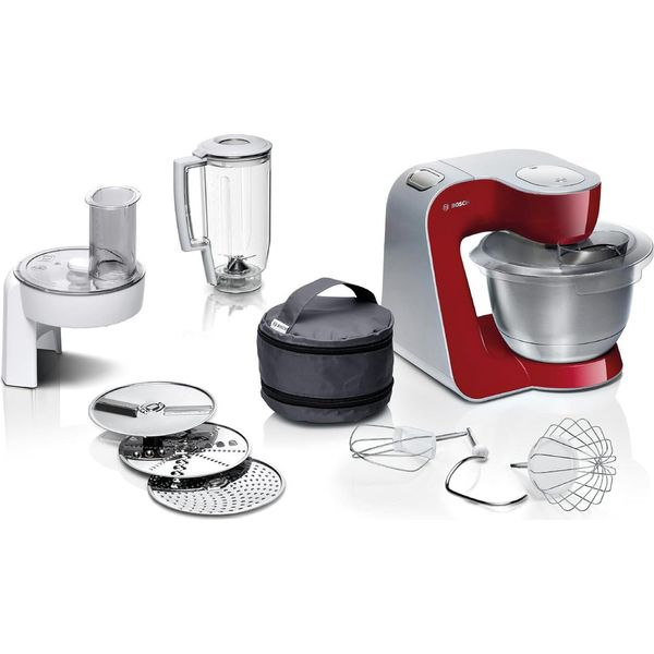 Robot Da Cucina Bosch MUM5 Creationline MUM58720, Ciotola In Acciaio Inox Da 3,9 Litri, Impastatrice Planetaria Da 1,25, Gancio Per Impasto, Sbattitore, Frusta,-image