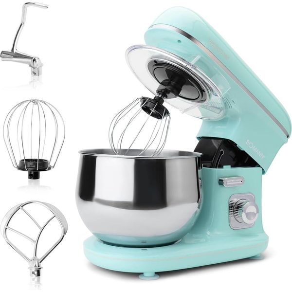 Robot Da Cucina Bomann® 1100 Watt | Impastatrice 5L Incl. Gancio Per Impasto, Sbattitore E Frusta Per Un Massimo Di 3 Kg Di Impasto Robusto Ingranaggio Speciale Food-image