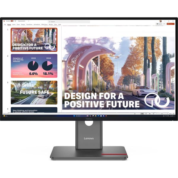 Lenovo Thinkvision P27QD-40 Led Display 68,6 Cm (27 Pollici) 2560 X 1440 Pixel Wide Quad Hd Nero-image