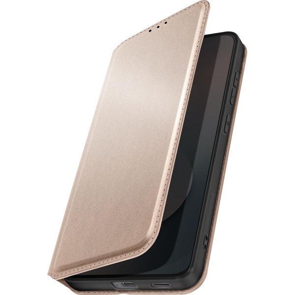 Avizar, Custodia Magnetica A Portafoglio Per Galaxy S25 Fe Con Funzione Di Supporto Video, Oro-image