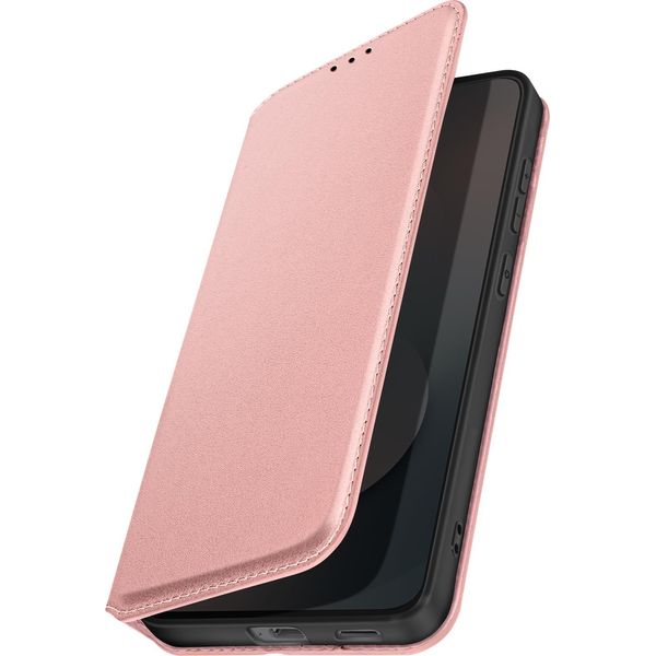 Avizar, Custodia Magnetica A Portafoglio Per Samsung Galaxy S25 Fe Con Supporto Video, Oro Rosa-image