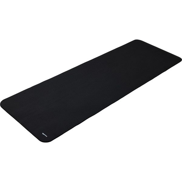 Amazon Basics Tappetino Per Yoga, Antiscivolo, Extra Spesso, Tappetino Per Ginnastica Pilates, 183 X 61 1 Cm, Nero-image