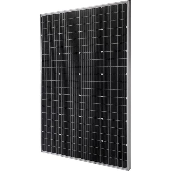 Vevor Moduli Solari Monocristallini Da 200 W, Pannello Solare Con Potenza Di Uscita MC4 E Cornice In Alluminio, Modulo Fotovoltaico Impermeabile IP65, Centrale Elettrica Da Balcone Off-Grid Per Auto, Barche, Camper E Tetti Piani-image