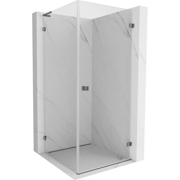 Mexen Lunar-B L Cabina Doccia Con Apertura A Destra 70 X 70 Cm, Trasparente, Canna Di Fucile - 832L-070-070-95-00-P-image